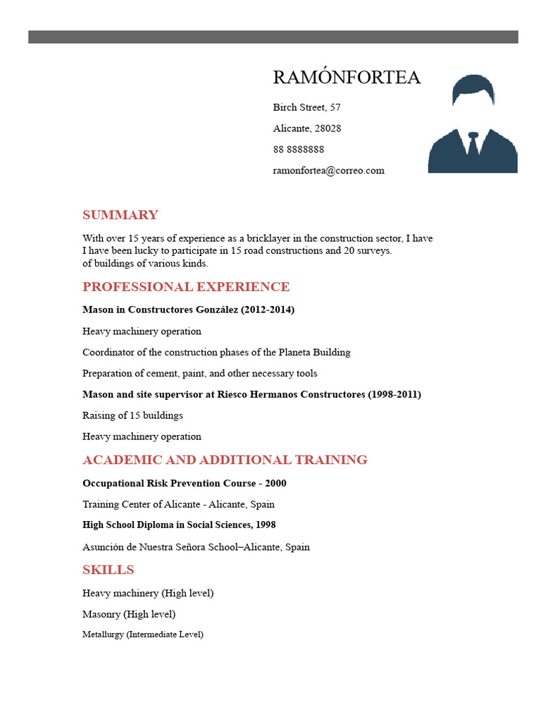 Curriculum Bricklayer | PDF
