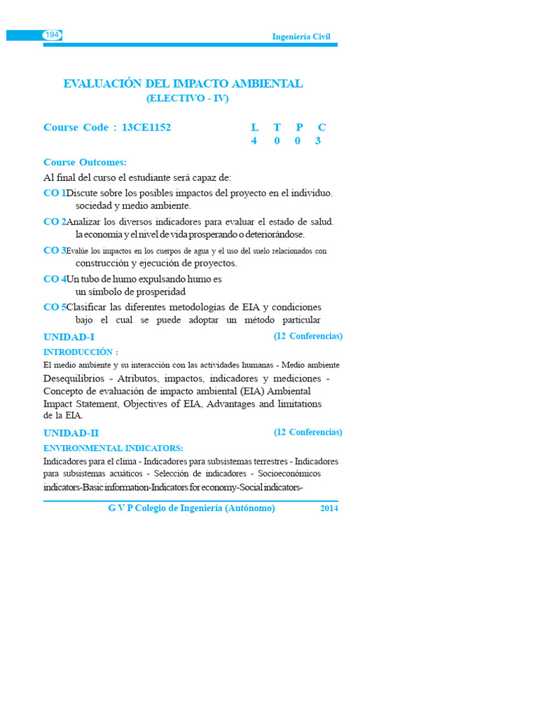 Evaluación de Impacto Ambiental | PDF | Evaluación de impacto ambiental ...