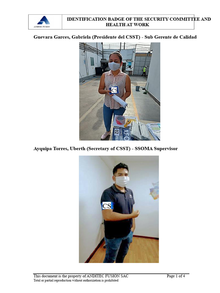 Security Committee ID Badges Overview | PDF
