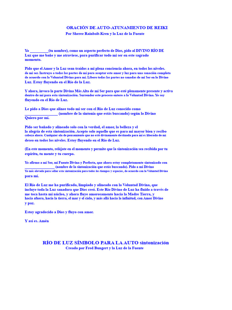 Sintonización Con El Río de Luz | PDF | Amor | Oración