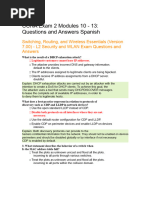 CCNA 2 v7 Modules 10 - 13 - L2 Security and WLANs Exam Answers | PDF ...