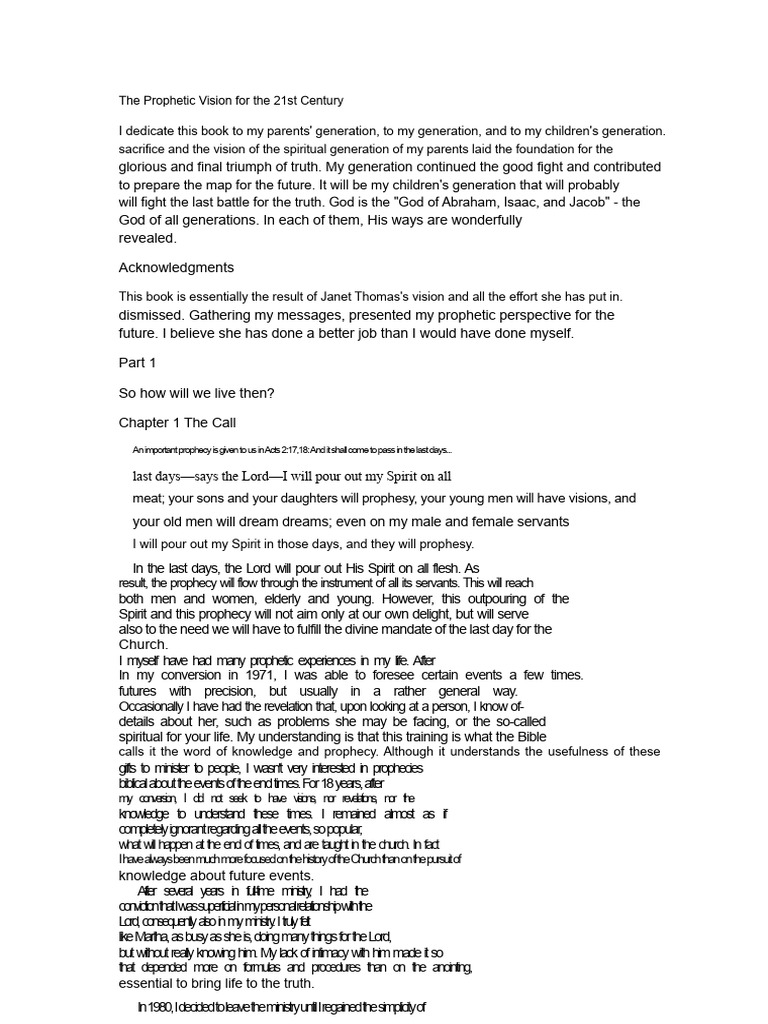 Rick Joyner The Prophetic Vision for the 21st Century PDF