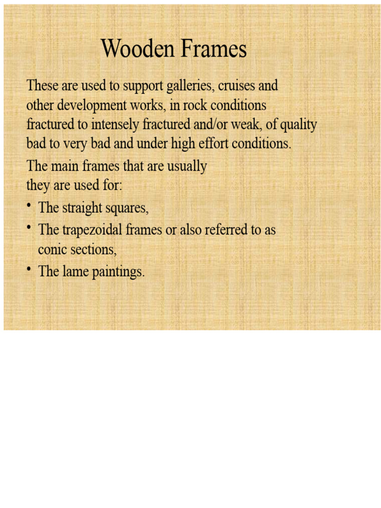 Wooden Frame Support Systems Guide | PDF | Framing (Construction)