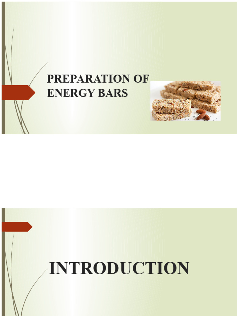 Nutritious Energy Bar Preparation Guide | PDF | Food Energy | Nutrition
