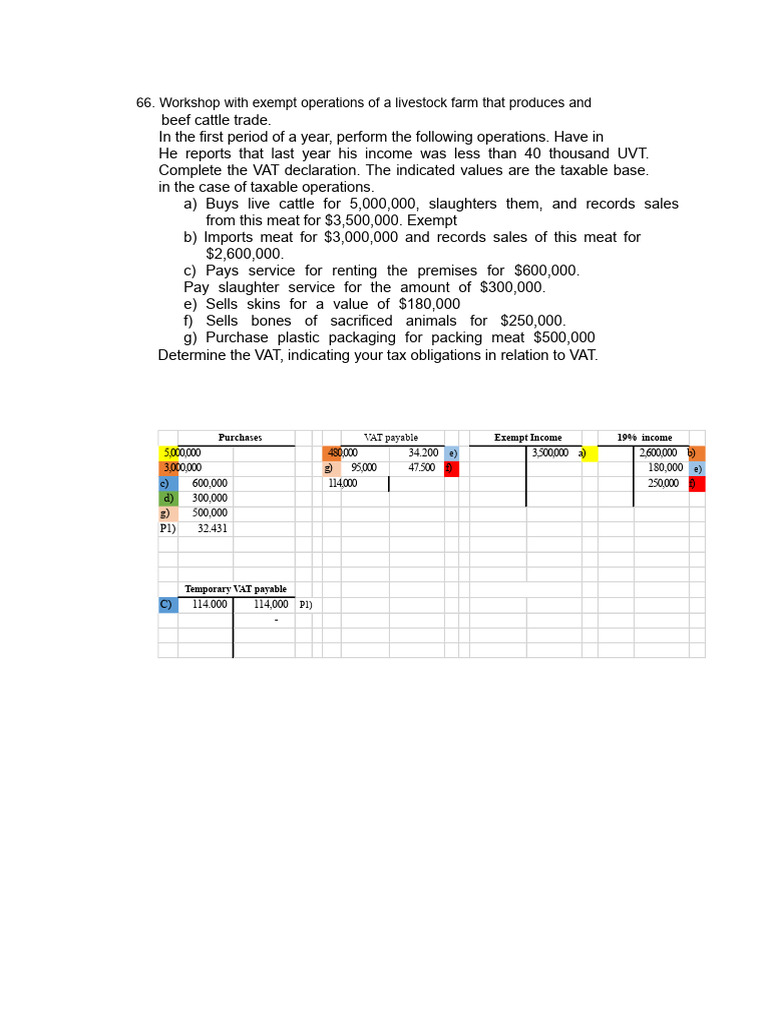 WORKSHOP IV A 7 | PDF | Value Added Tax | Taxes
