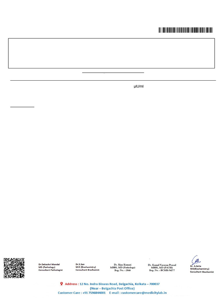 labreportnew - 2025-12-26T104130.506 (1) | PDF | Thyroid Stimulating ...