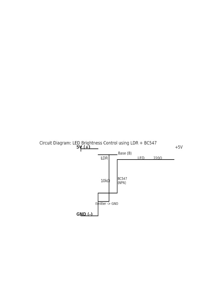 Automatic LED Brightness Control Circuit | PDF
