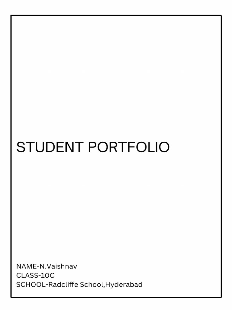 Student Portfolio | PDF