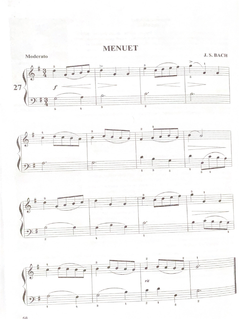 Menuet | PDF