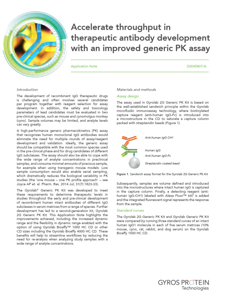 D0045807 Accelerate Throughput With An Improved Generic PK Assay | PDF ...