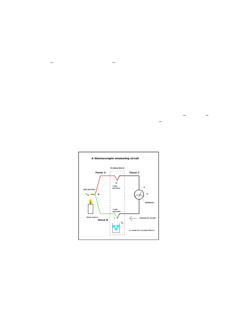 Thermocouple Temperature Measurement Lab | PDF | Thermocouple | Electricity
