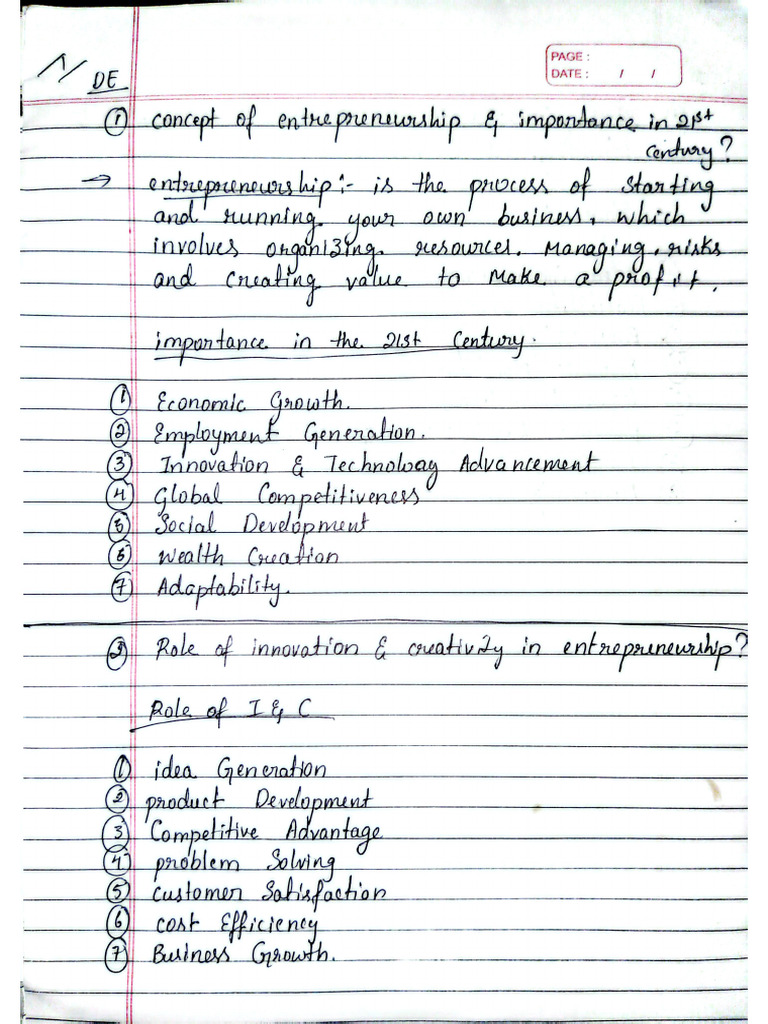 DE Notes . | PDF