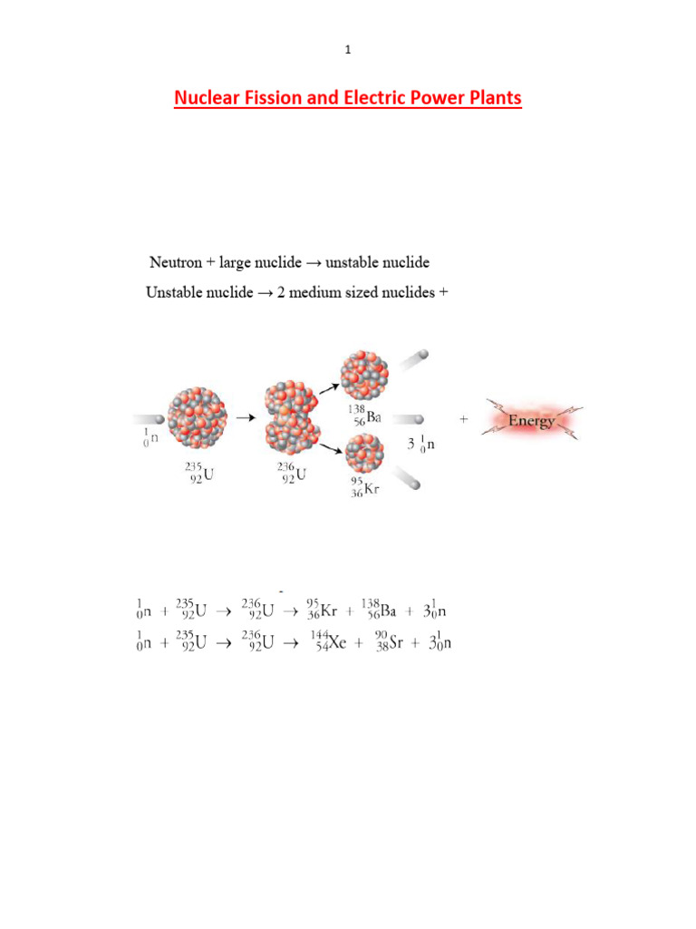 Nuclear Fission and Fusion note | PDF | Nuclear Fission | Neutron