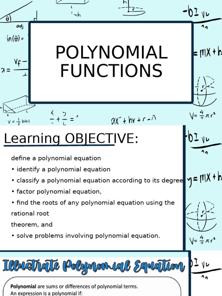 Polynomial Functions | PDF