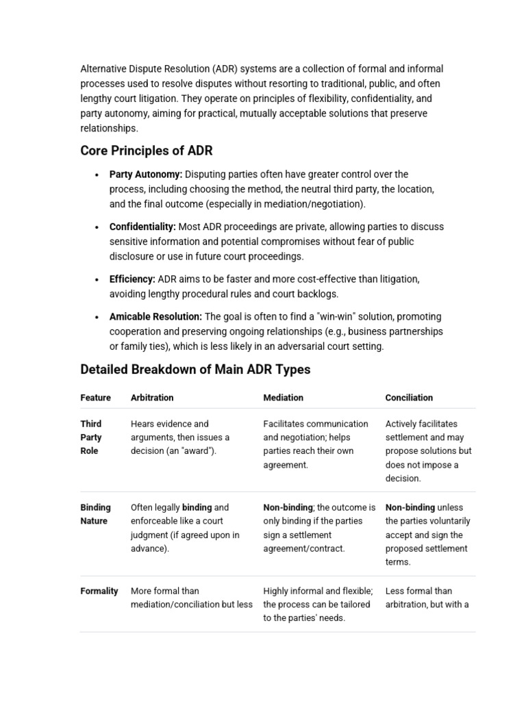 Adr | PDF | Alternative Dispute Resolution | Mediation