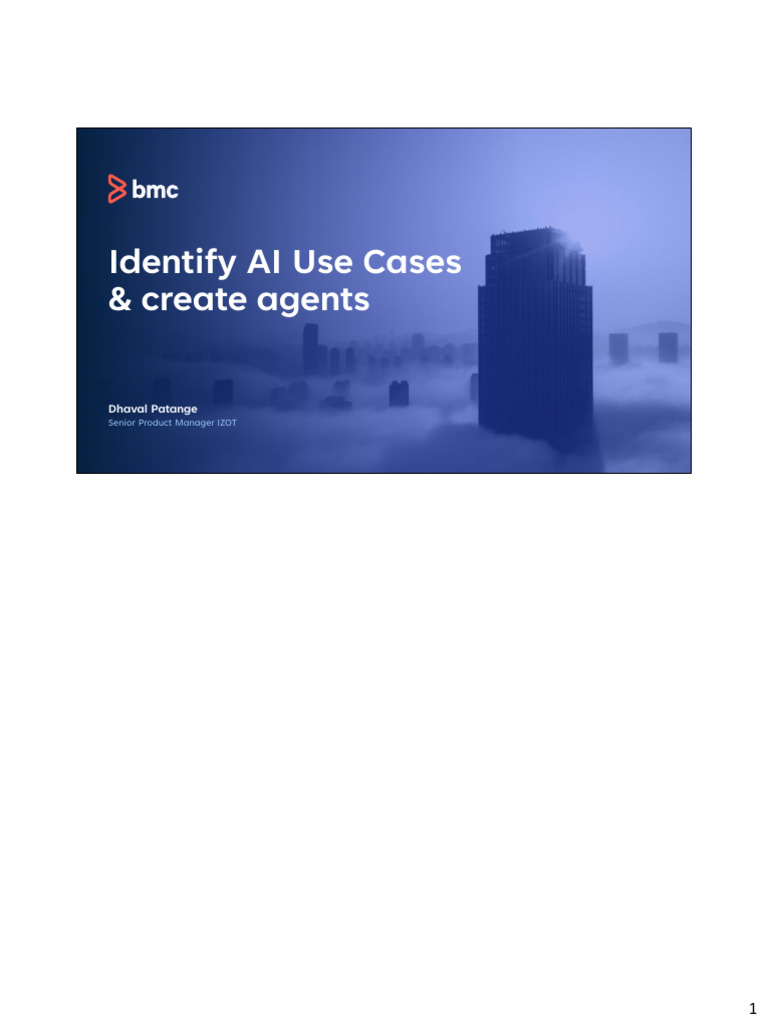 Identifying Agentic AI Use Cases | PDF | Artificial Intelligence ...