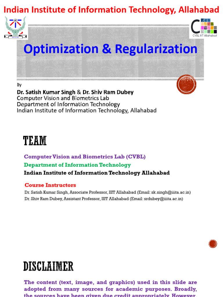 08 Optimization Regularization | PDF | Applied Mathematics | Machine ...