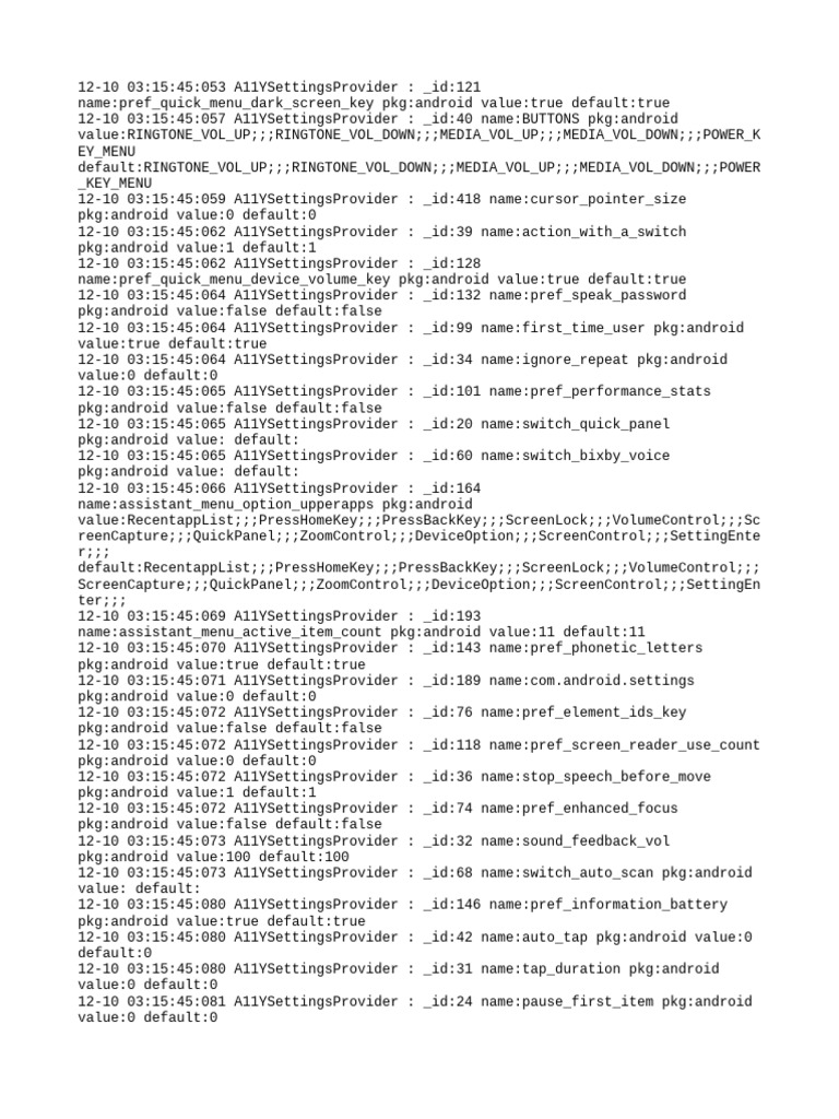 Android A11Y Settings Configuration | PDF | Computing Platforms | Software