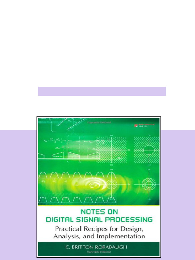 (Ebook) Notes on Digital Signal Processing: Practical Recipes for ...