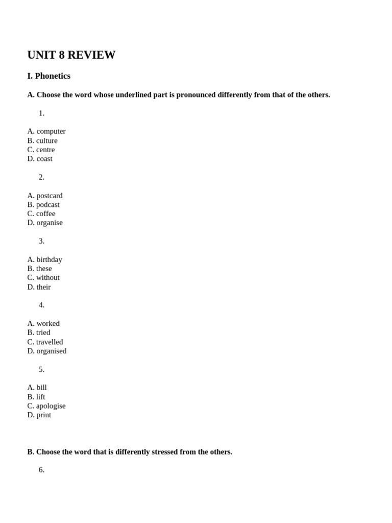 UNIT 8 REVIEW | PDF | Earth Sciences