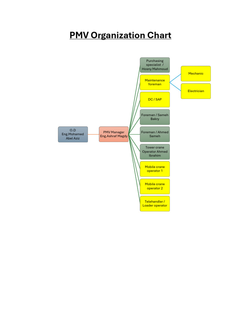 PMV Organization Structure Overview | PDF