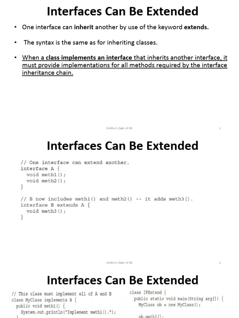 Extending Interfaces in Java: Default Methods | PDF | Method (Computer ...