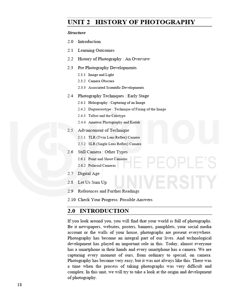 Unit-2 | PDF | Digital Single Lens Reflex Camera | Camera