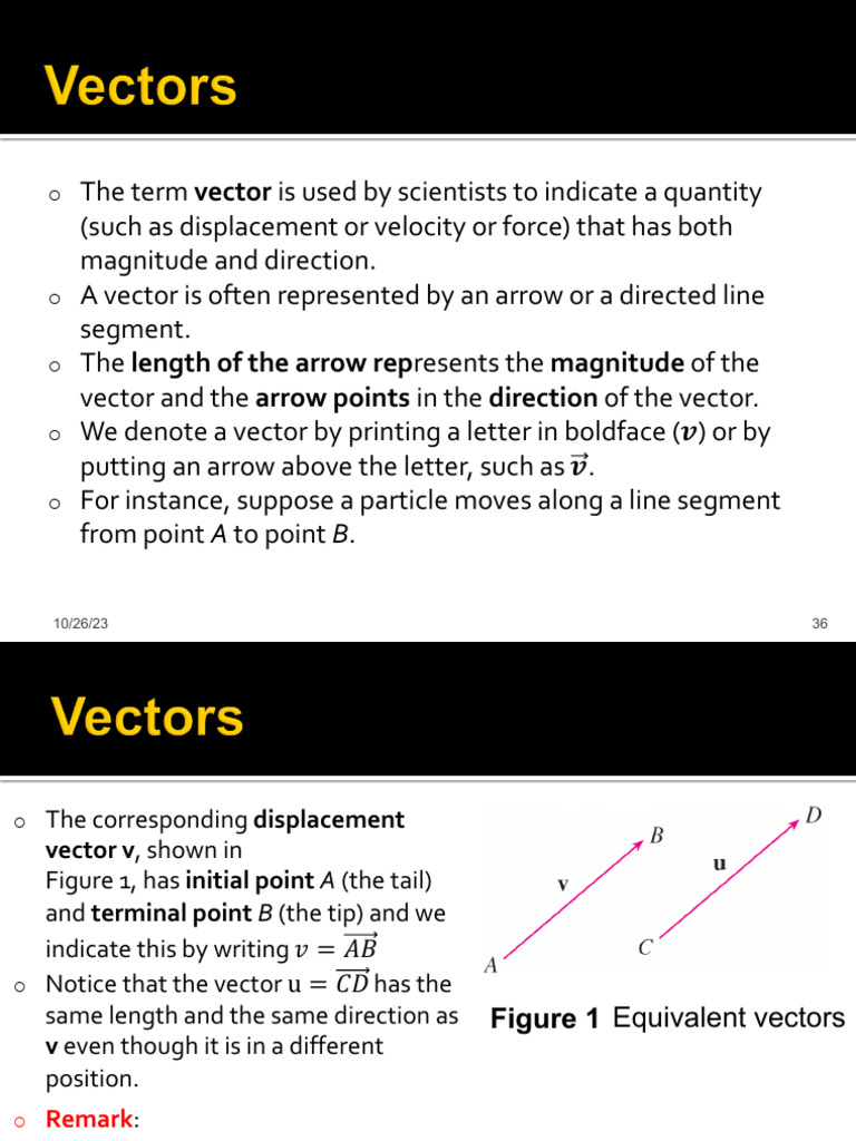 Understanding Vector Basics and Operations | PDF | Euclidean Vector ...