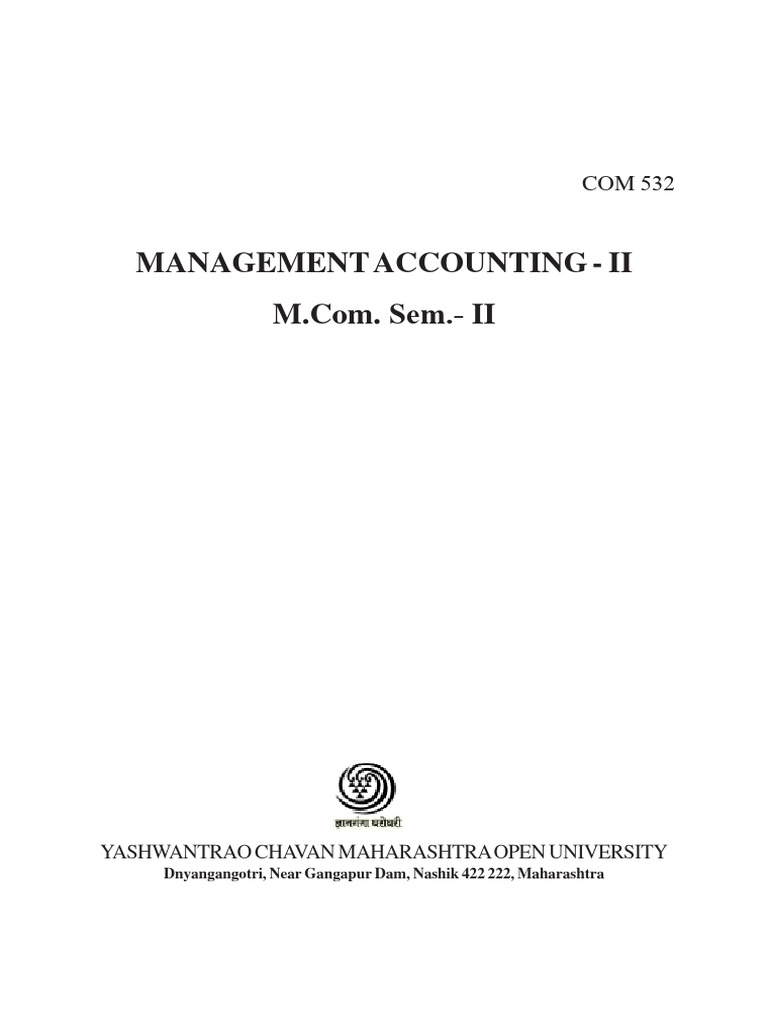 Management Accounting II Overview | PDF