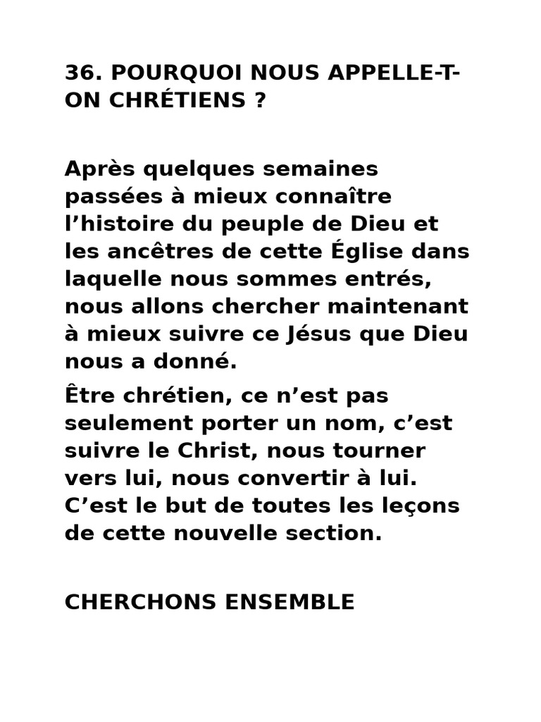 Comprendre le Nom de Chrétien | PDF | Résurrection de Jésus | Jésus