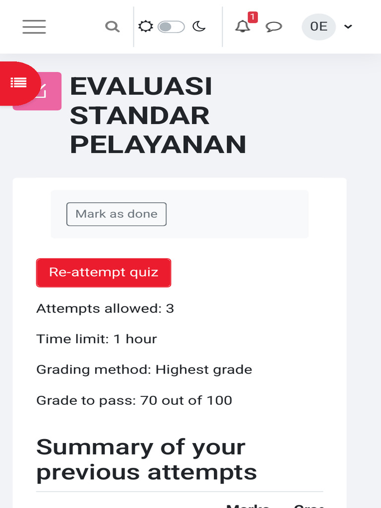 Std2025 Evaluasi Standar Pelayanan Alfa Learning 2 | PDF