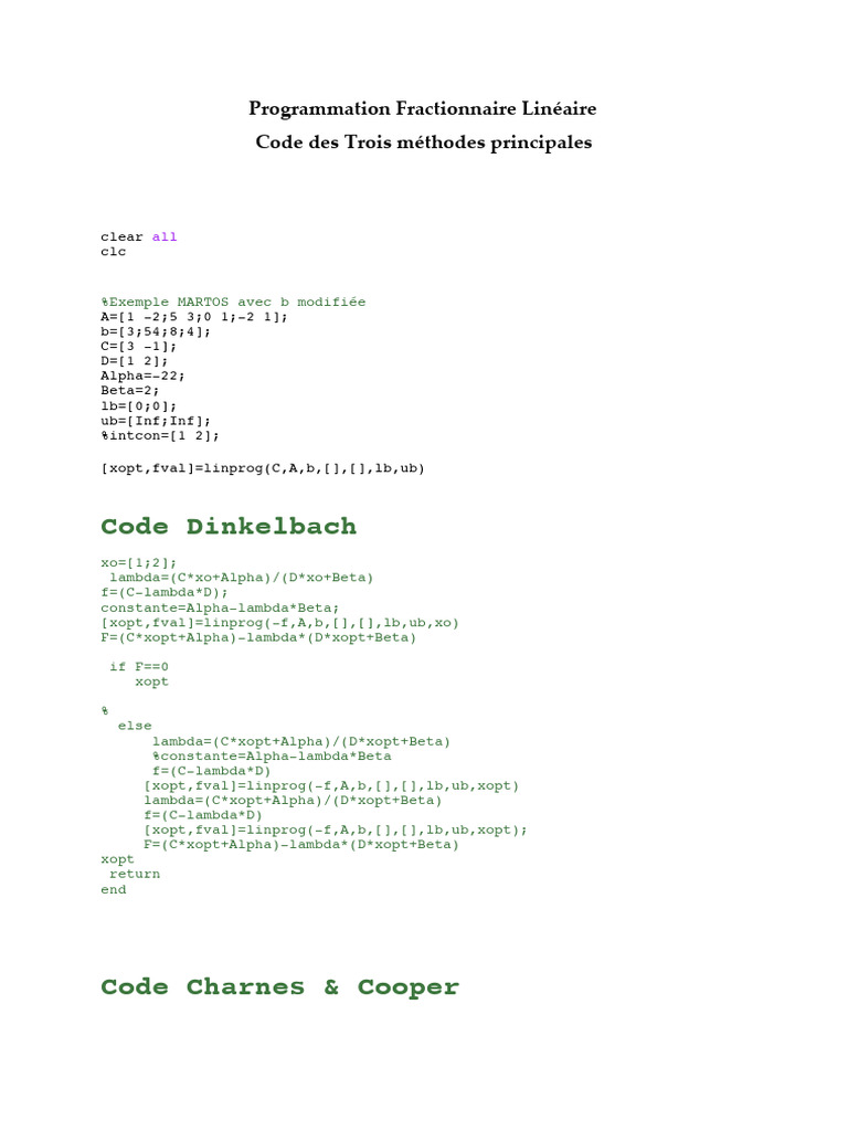 LFP_Codes_2024-2025 | PDF | Algorithms | Applied Mathematics