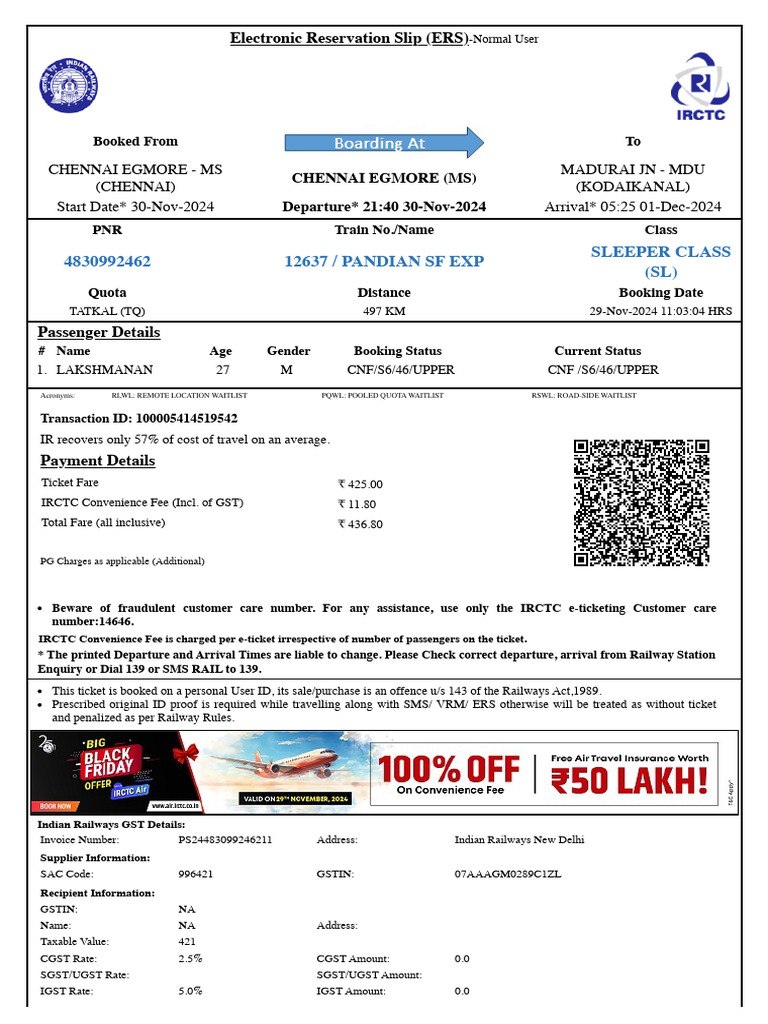 Mad Han Ticket | PDF | Identity Document | Payments