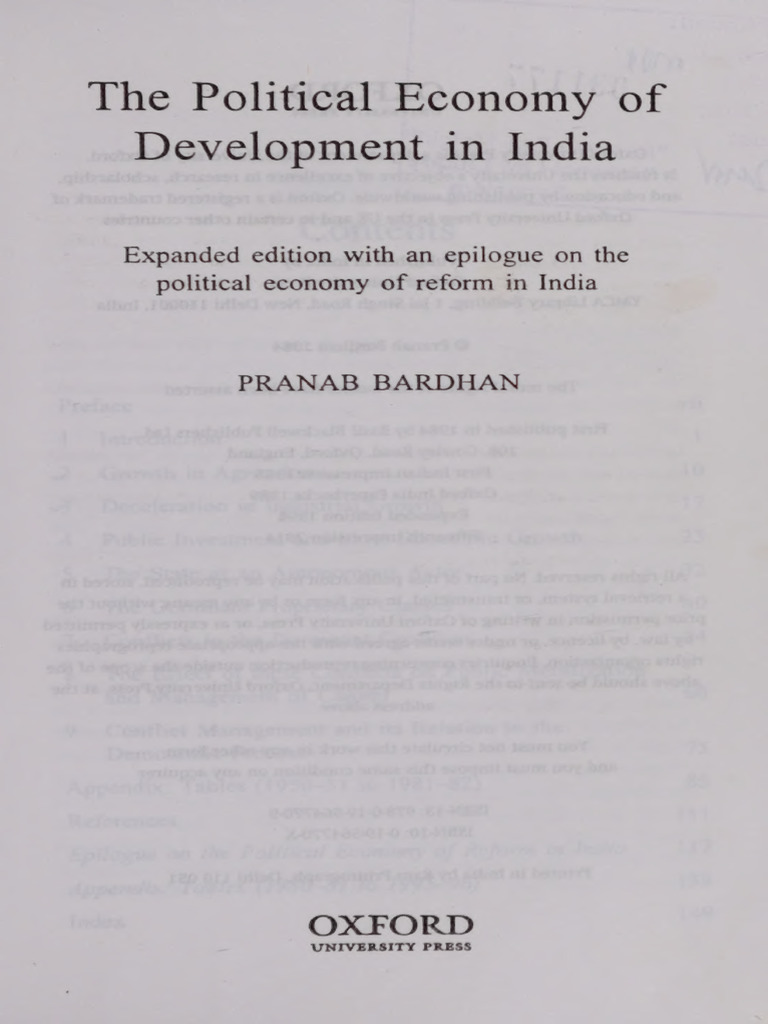 Political Economy of India's Development | PDF | Marxism | Subsidy