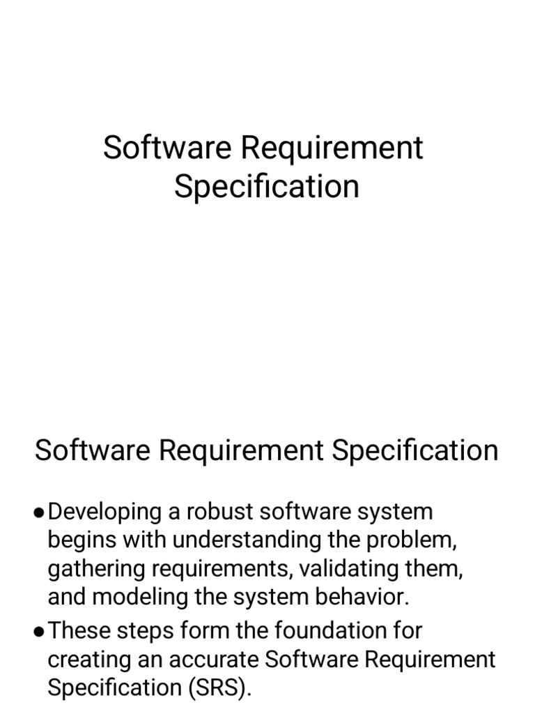 Software Requirements and Design Guide | PDF | Graphical User ...
