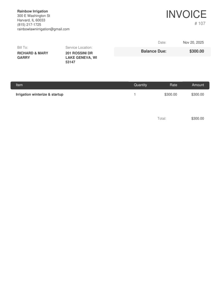 Invoice 107 | PDF