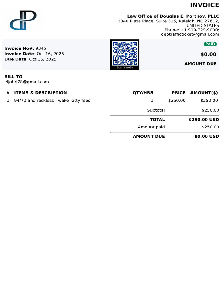 Invoice - 9345 | PDF