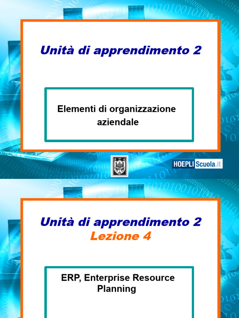 Ua2 - Lez4 Erp - 1 | PDF