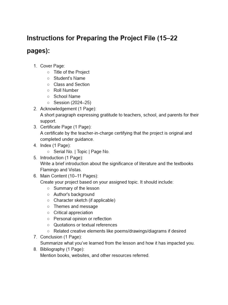 Project File Preparation Guide | PDF