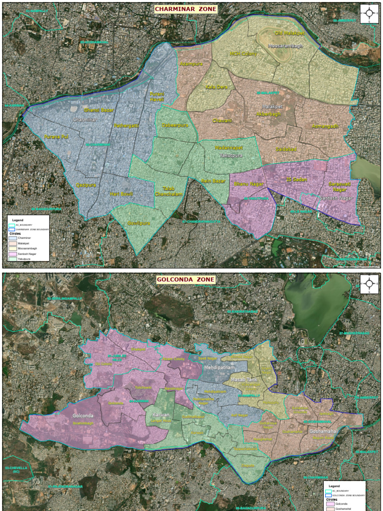 Hyderabad Zone Map Overview | PDF | Hindu Gods | Hindu Deities