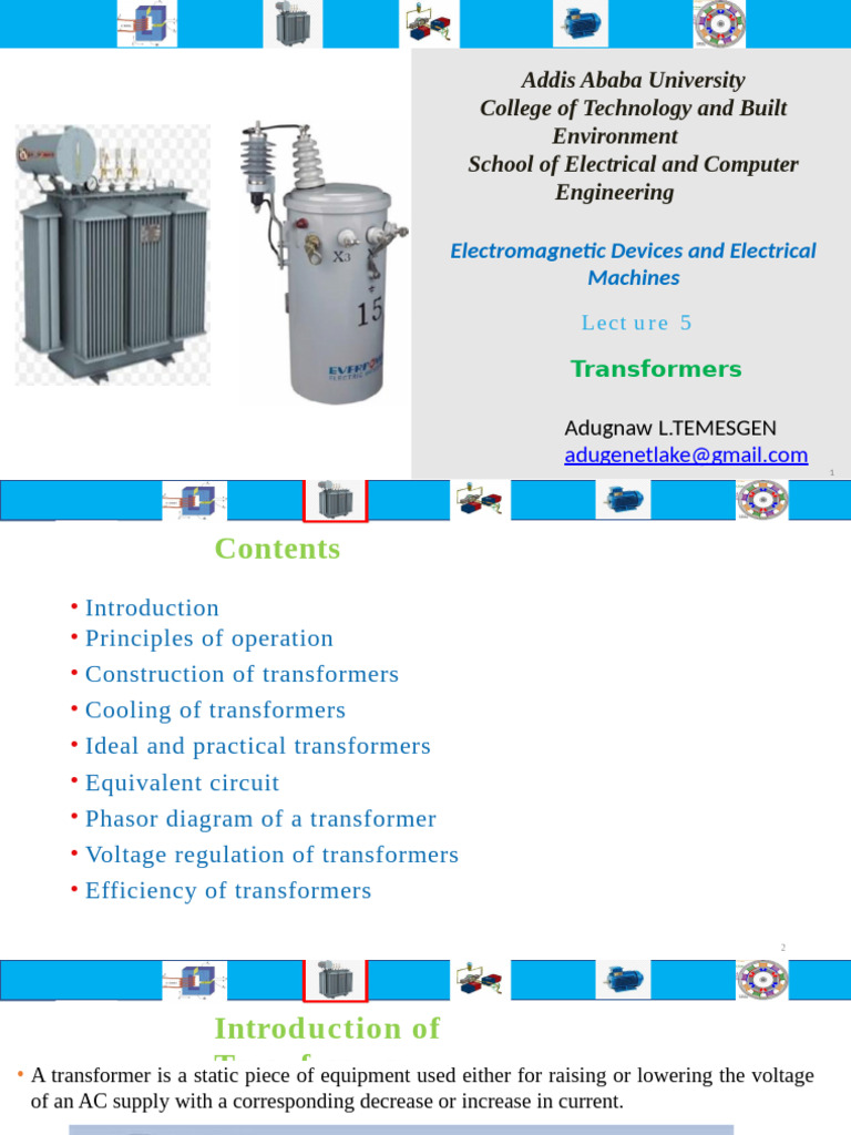 Understanding Transformers: Operation & Design | PDF | Transformer ...