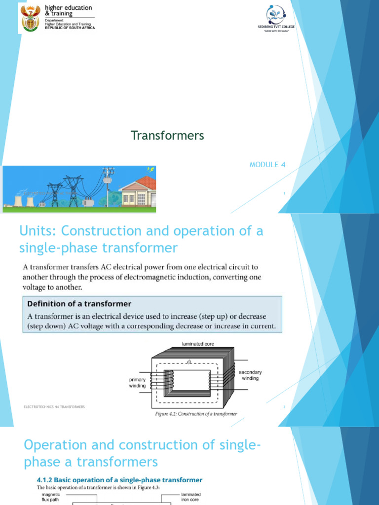 Electrotechnics N4: Transformer Basics | PDF