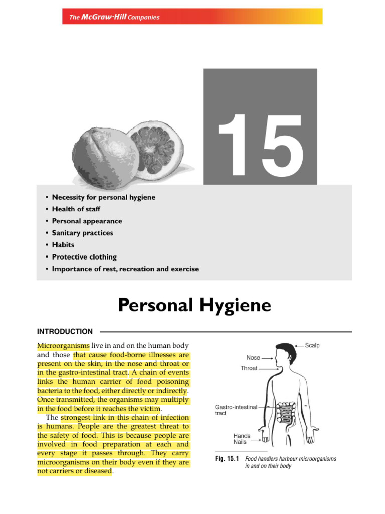 Importance of Personal Hygiene in Food Safety | PDF | Hand Washing ...