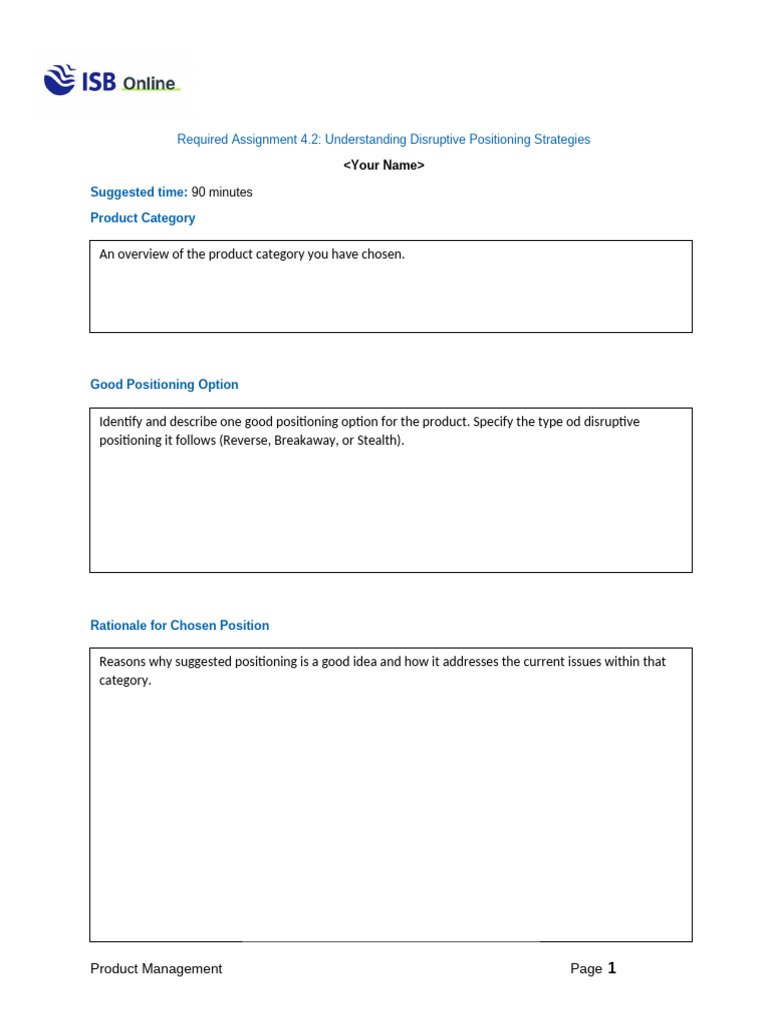 ISB PM Week 4 Required Assignment 4.2 Template | PDF