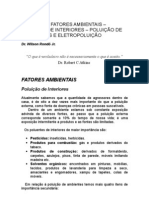 Doenças e Fatores Ambientais - Poluição de Interiores e Exteriores - Eletropoluição - Medicina Preventiva