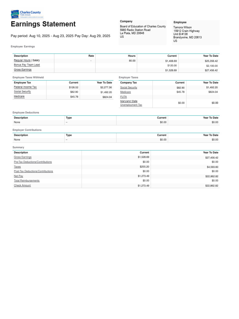 FINAL stubs | PDF | Social Security (United States) | Taxes
