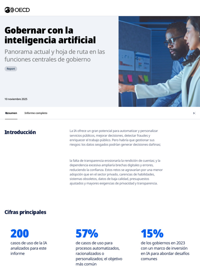 Gobernanza de IA en el Sector Público | PDF | Inteligencia artificial ...
