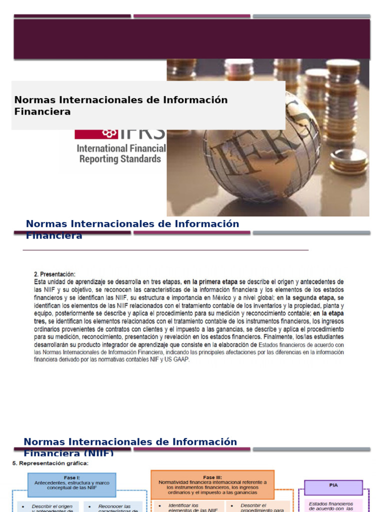 Normas Internacionales de Información Financiera | PDF | normas ...