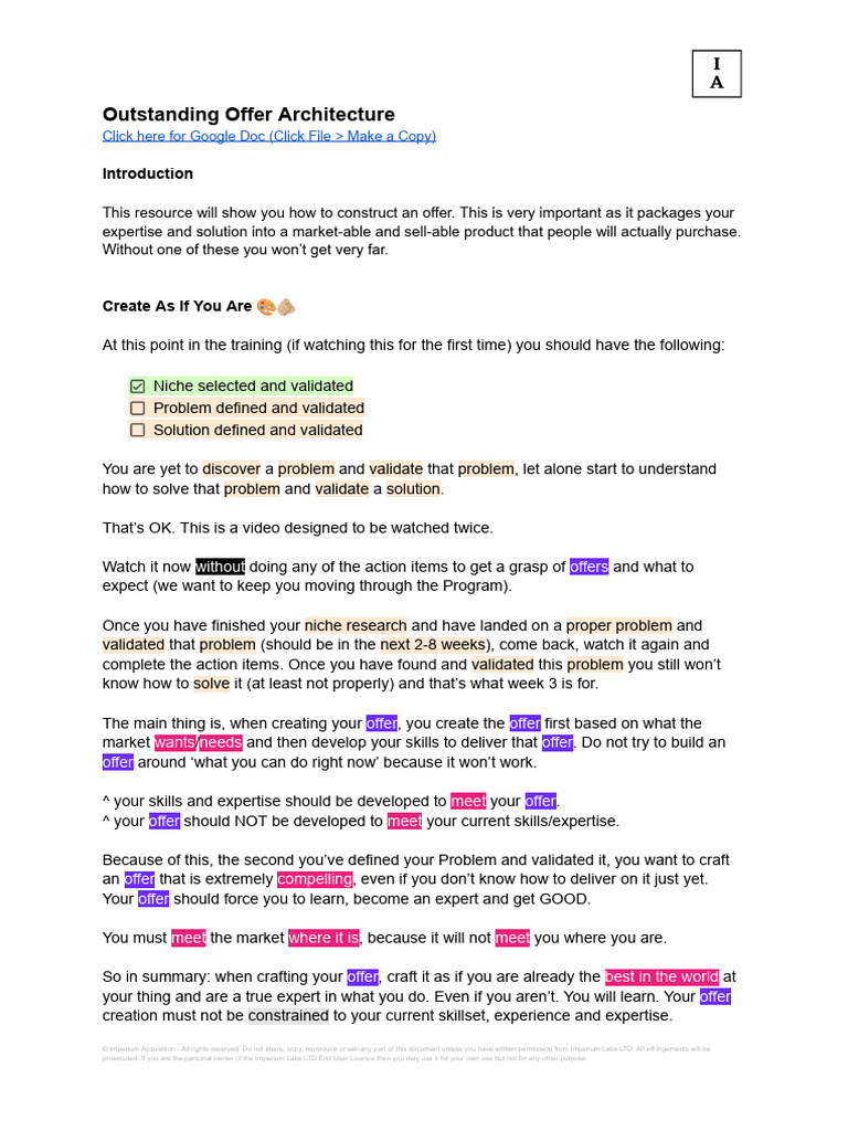 Crafting Compelling Offers for Success | PDF | Prices