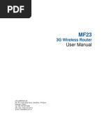 Download ZTE MF23 3GWireless Modem by Kristatus Kinsky SN97253211 doc pdf